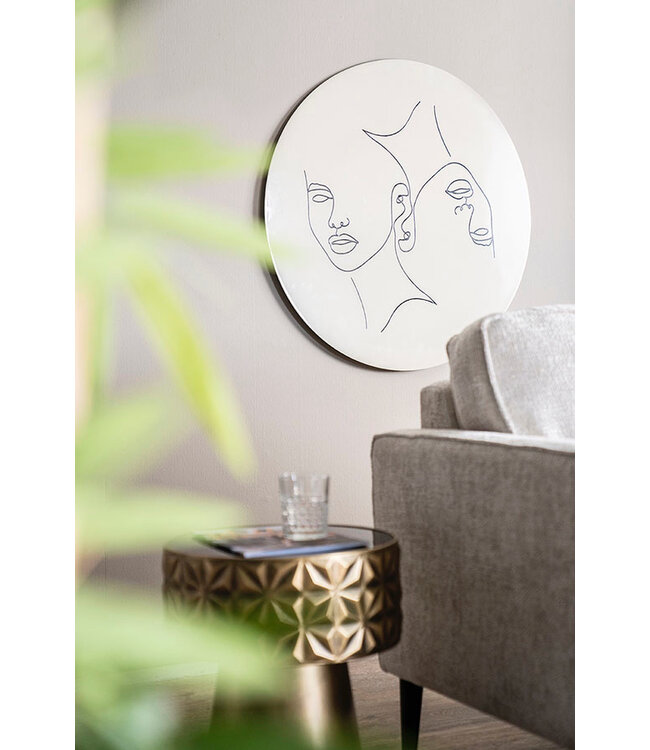 By-Boo wanddecoratie Abstract Clay small ø45 cm