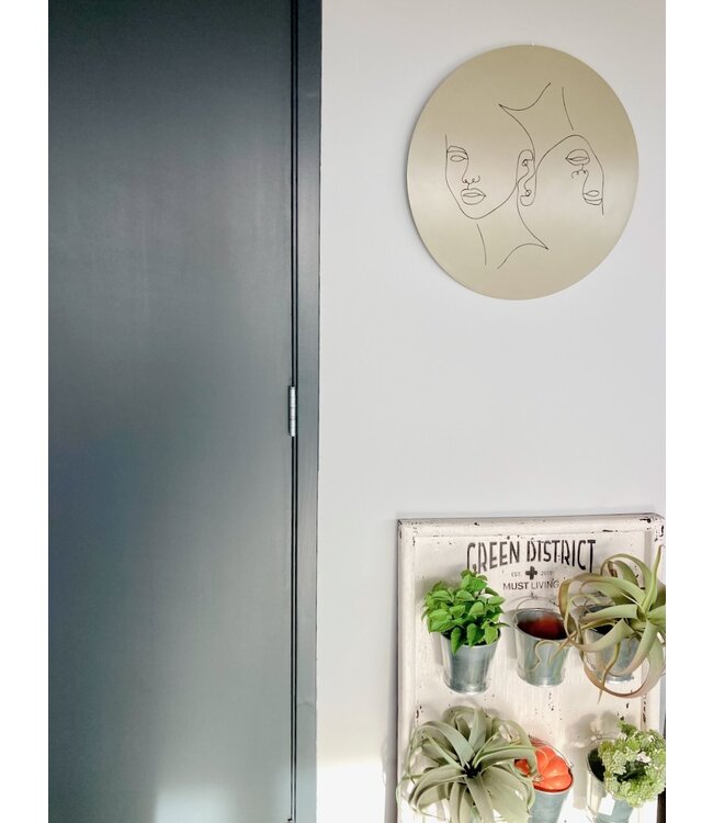 By-Boo wanddecoratie Abstract Clay small ø45 cm