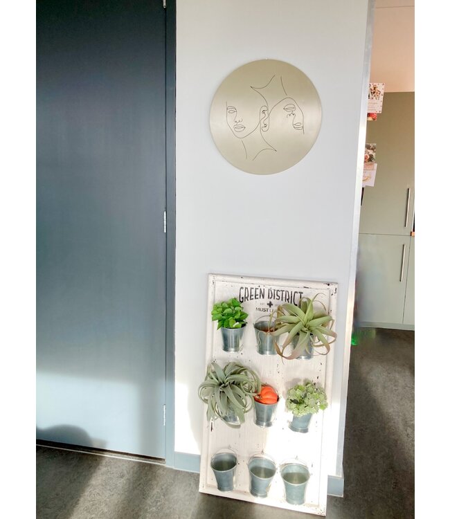 By-Boo wanddecoratie Abstract Clay small ø45 cm