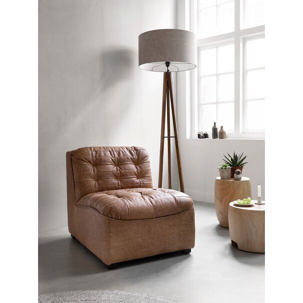 DTP Home Must Living fauteuil Liberty in Buffalo leer cognac