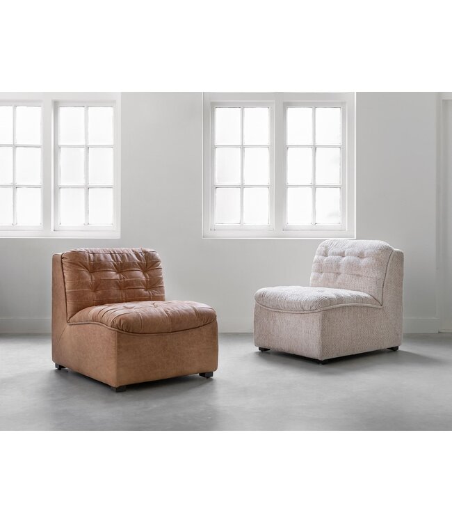 Must Living fauteuil Liberty in Buffalo leer cognac