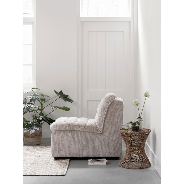 DTP Home Must Living fauteuil Liberty in stof Glamour naturel wit