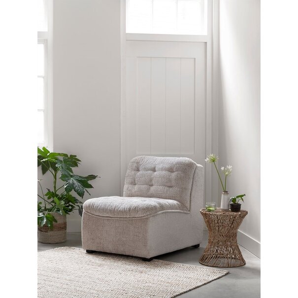 DTP Home Must Living fauteuil Liberty in stof Glamour naturel wit