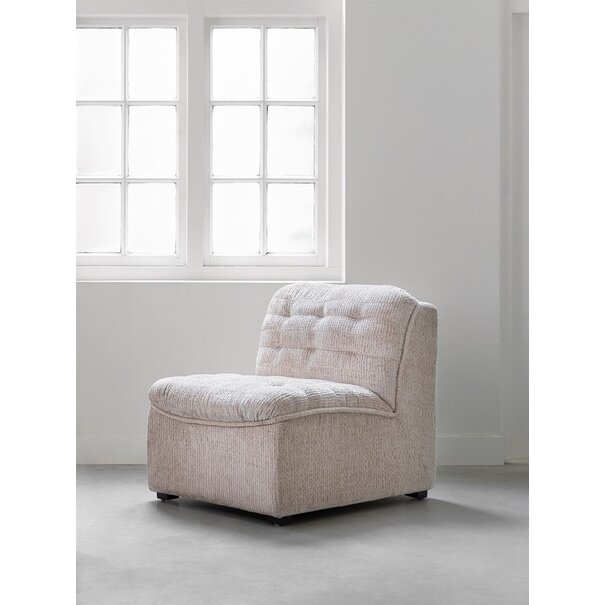 DTP Home Must Living fauteuil Liberty in stof Glamour naturel wit