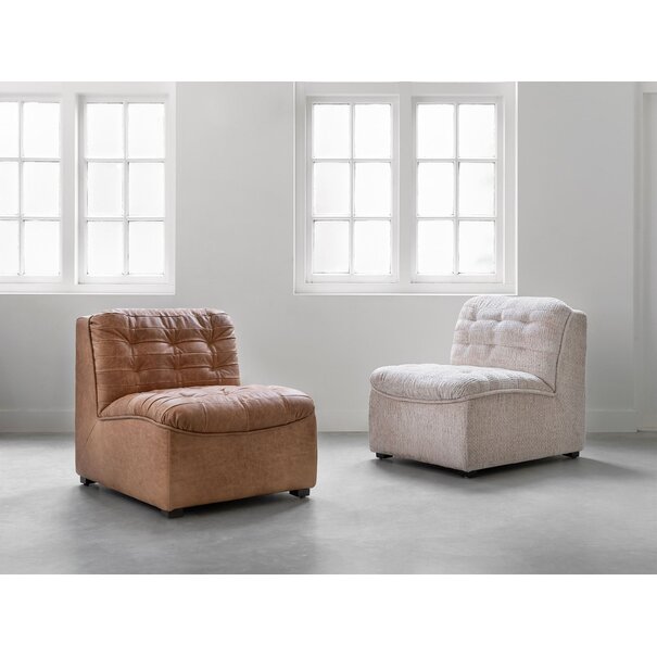 DTP Home Must Living fauteuil Liberty in stof Glamour naturel wit