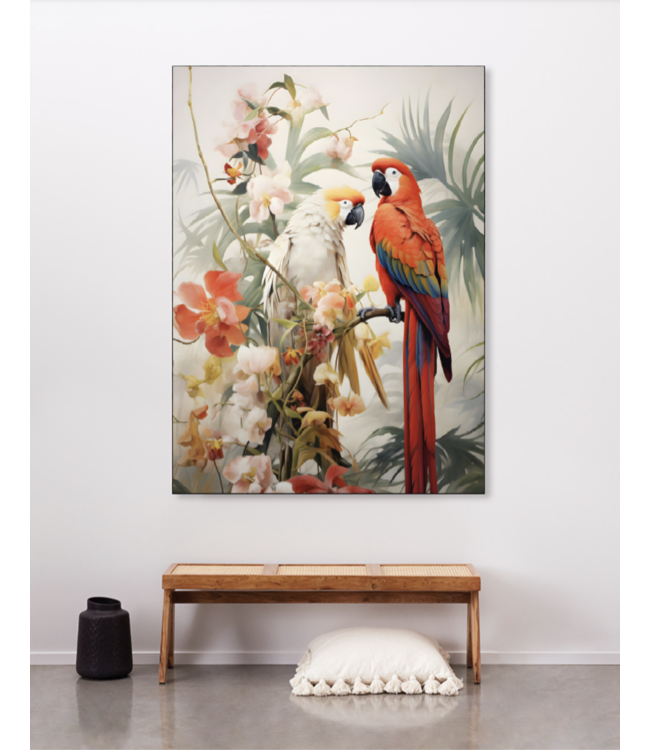 Urban Cotton wandkleed Lovebirds