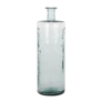 Guan Fles Vaas Maat L - H75 x Ø25 cm - Gerecycled Glas - Transparant