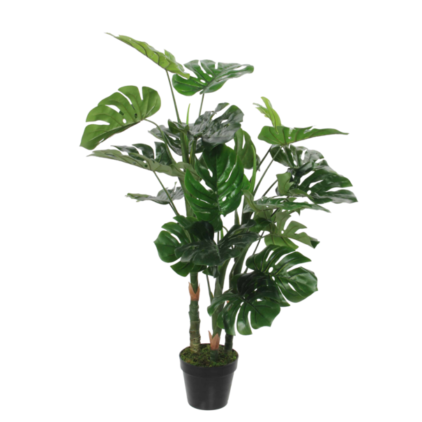 Mica Decorations Monstera Kunstplant - H100 x Ø75 cm - Groen