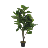 Ficus Lyrata Kunstplant - H120 x Ø60 cm - Groen