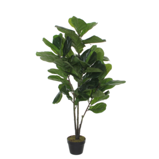Ficus Lyrata Kunstplant - H120 x Ø60 cm - Groen