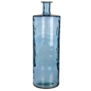 Guan Fles Vaas maat L - H75 x Ø25 cm - Gerecycled Glas - Blauw