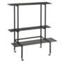 Greenrax Plantenstandaard - L90 x B44 x H102 cm - Metaal - Zwart