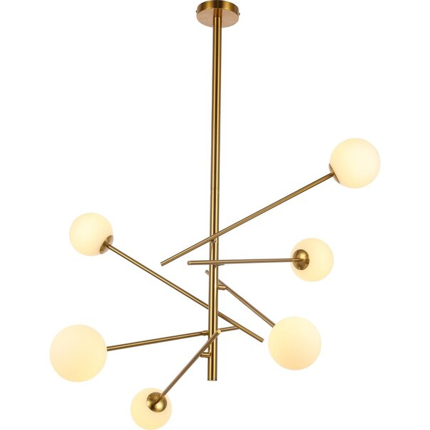 Luxury Living Hanglamp Diana White Gold