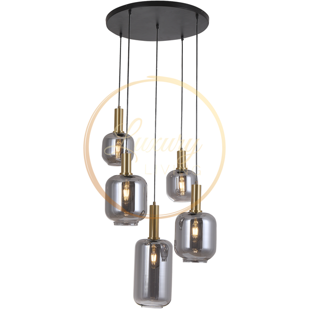 Luxury Living Lily 5-Licht Hanglamp Mix