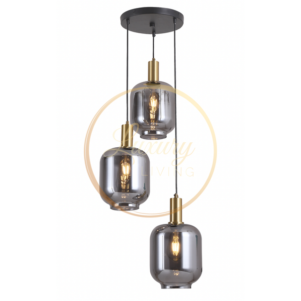 Luxury Living Lily 3-Licht Hanglamp Rond