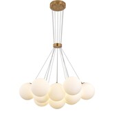 Hanglamp Jenna White Gold 13-Licht