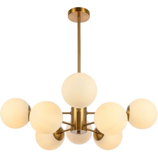 Luxury Living Hanglamp Gina White Gold 8-Licht