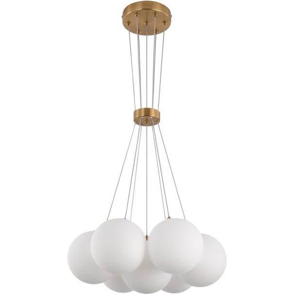 Luxury Living Hanglamp Jenna White Gold 7-Licht