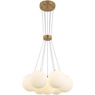 Hanglamp Jenna White Gold 7-Licht