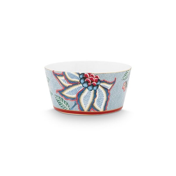 Pip Studio Giftset Bowls Oriental Flower Festival Blue 12cm