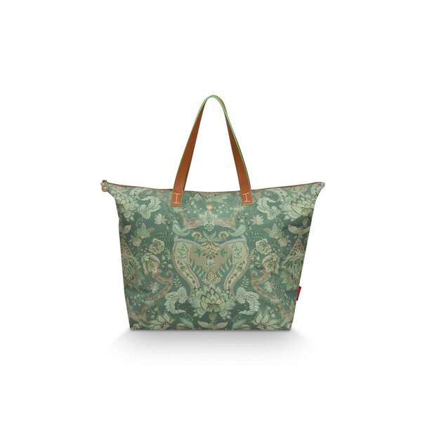 Pip Studio Tote Bag Kyoto Festival Green 66x20x44cm