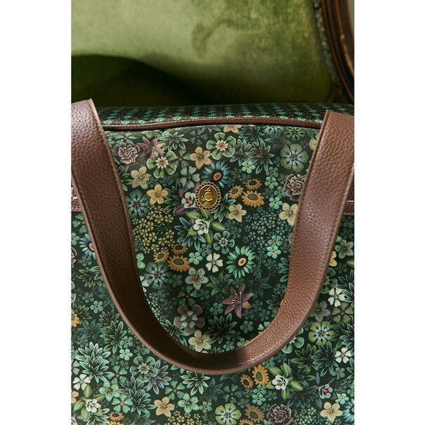 Pip Studio Weekend Bag Medium Tutti i Fiori Green 57x22x37cm