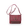 Cross Body Flap Kyoto Festival Dark Pink 25x7x20cm