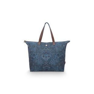 Tote Bag Kyoto Festival Denim Blue 66x20x44cm