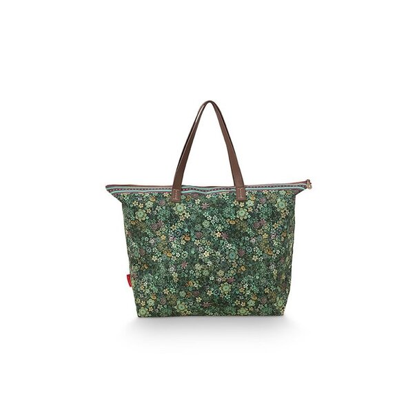 Pip Studio Tote Bag Tutti i Fiori Green 66x20x44cm