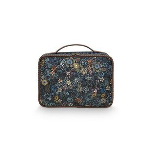 Beauty Case Square Large Tutti i Fiori Blue 27x19x10cm