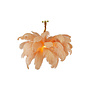 Hanging lamp E14 80 cm FEATHER gold+peach