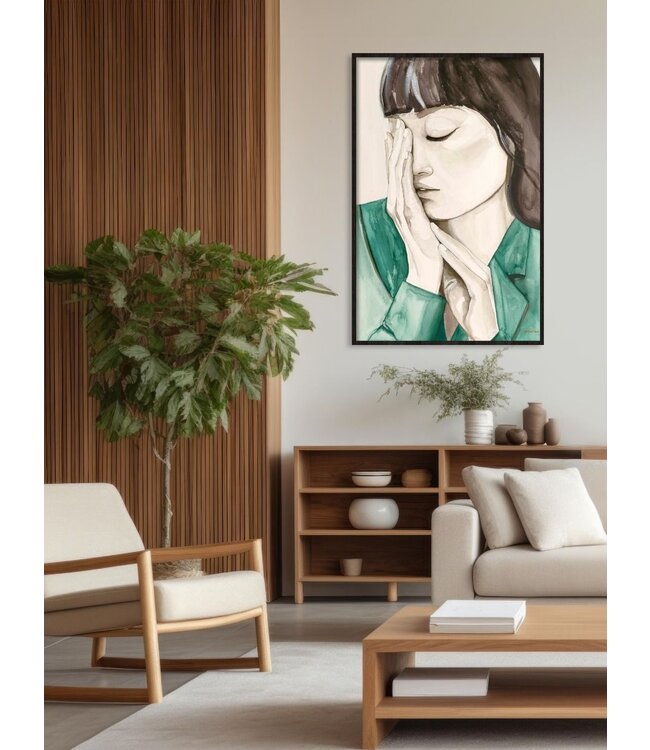 Wandkraft wandpaneel Woman in Doubt (akoestisch)