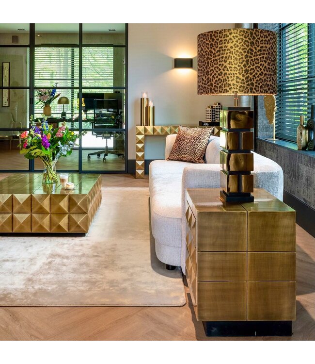 Richmond Interiors wandtafel Collada (Brushed Gold)