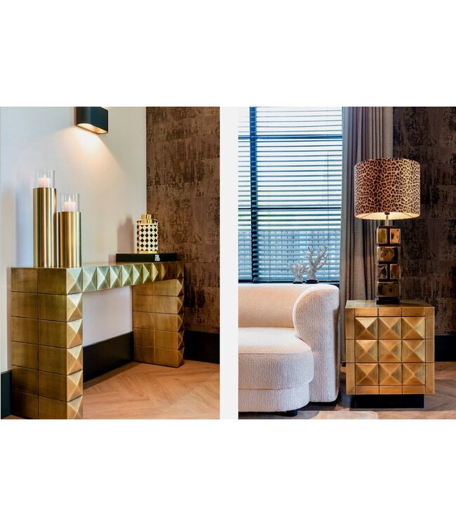 Richmond Interiors wandtafel Collada (Brushed Gold)