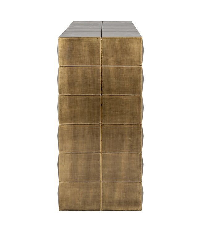 Richmond Interiors wandtafel Collada (Brushed Gold)