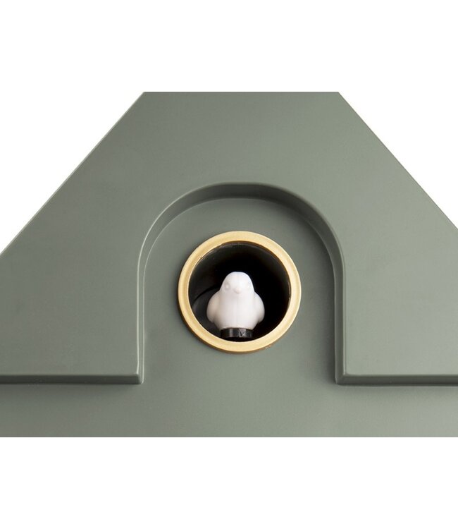 Karlsson wandklok Modern Cuckoo Jungle Green