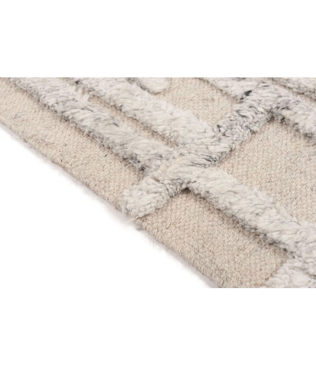 Wollen vloerkleed Laby in 3 maten