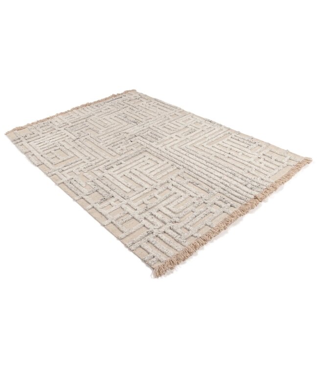 Wollen vloerkleed Laby in 3 maten