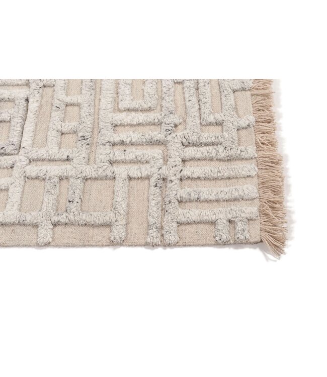 Wollen vloerkleed Laby in 3 maten