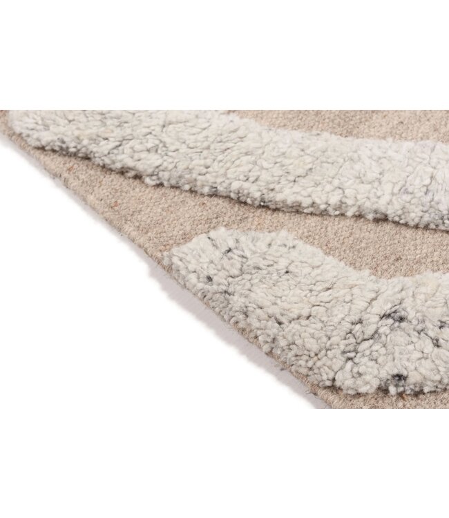 Wollen vloerkleed Step in 3 maten