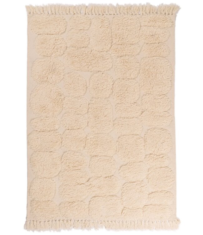Wollen vloerkleed Desert Touch Off White in 3 maten