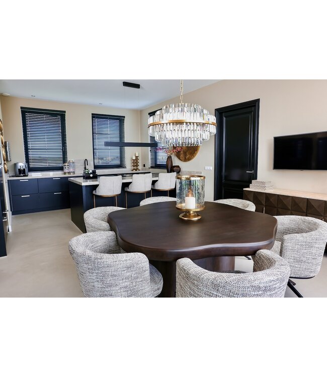 Richmond Interiors eettafel Sherman organisch vierkant