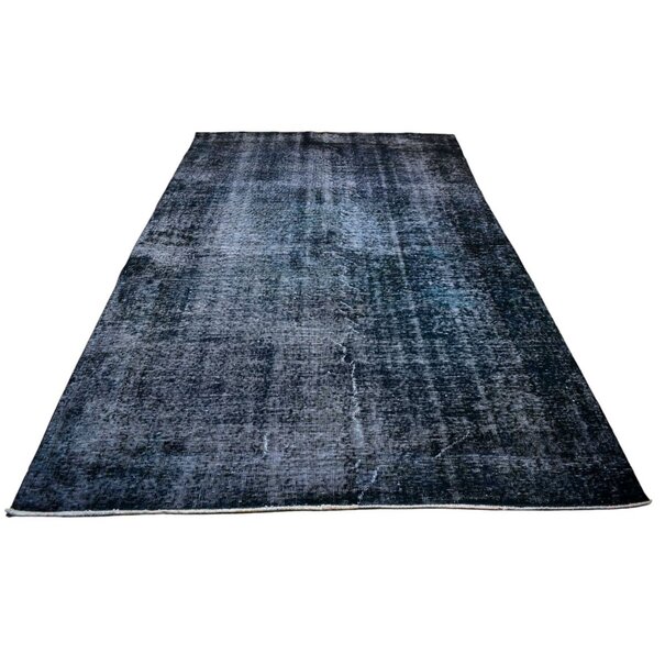 Yelvaer Blauw vintage vloerkleed - 285x176 cm - HANDGEMAAKT