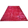 Rood vintage vloerkleed - 297x202 cm - HANDGEMAAKT