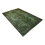 Groen vintage vloerkleed - 257x163 cm - HANDGEMAAKT