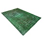 Groen vintage vloerkleed - 270x180 cm - HANDGEMAAKT