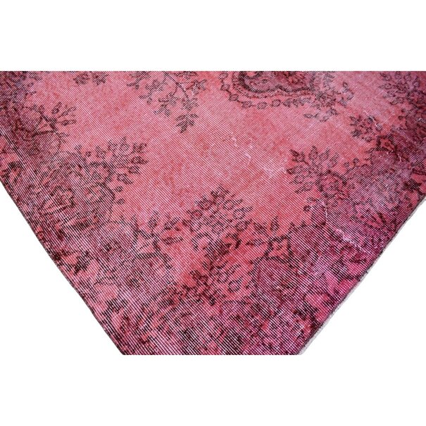 Yelvaer Roze vintage vloerkleed - 272x172 cm - HANDGEMAAKT