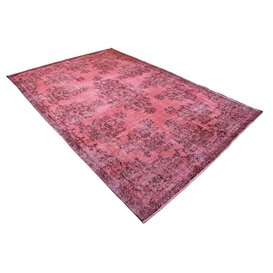 Roze vintage vloerkleed - 317x205 cm