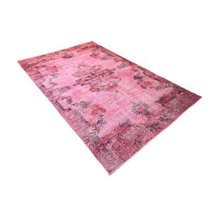 Roze vintage vloerkleed - 255x156 cm