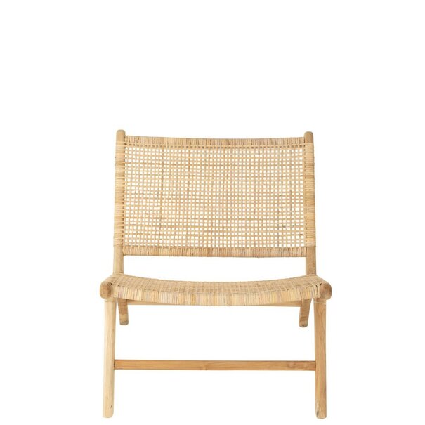 J-Line J-Line lounge chair Geweven in hout naturel